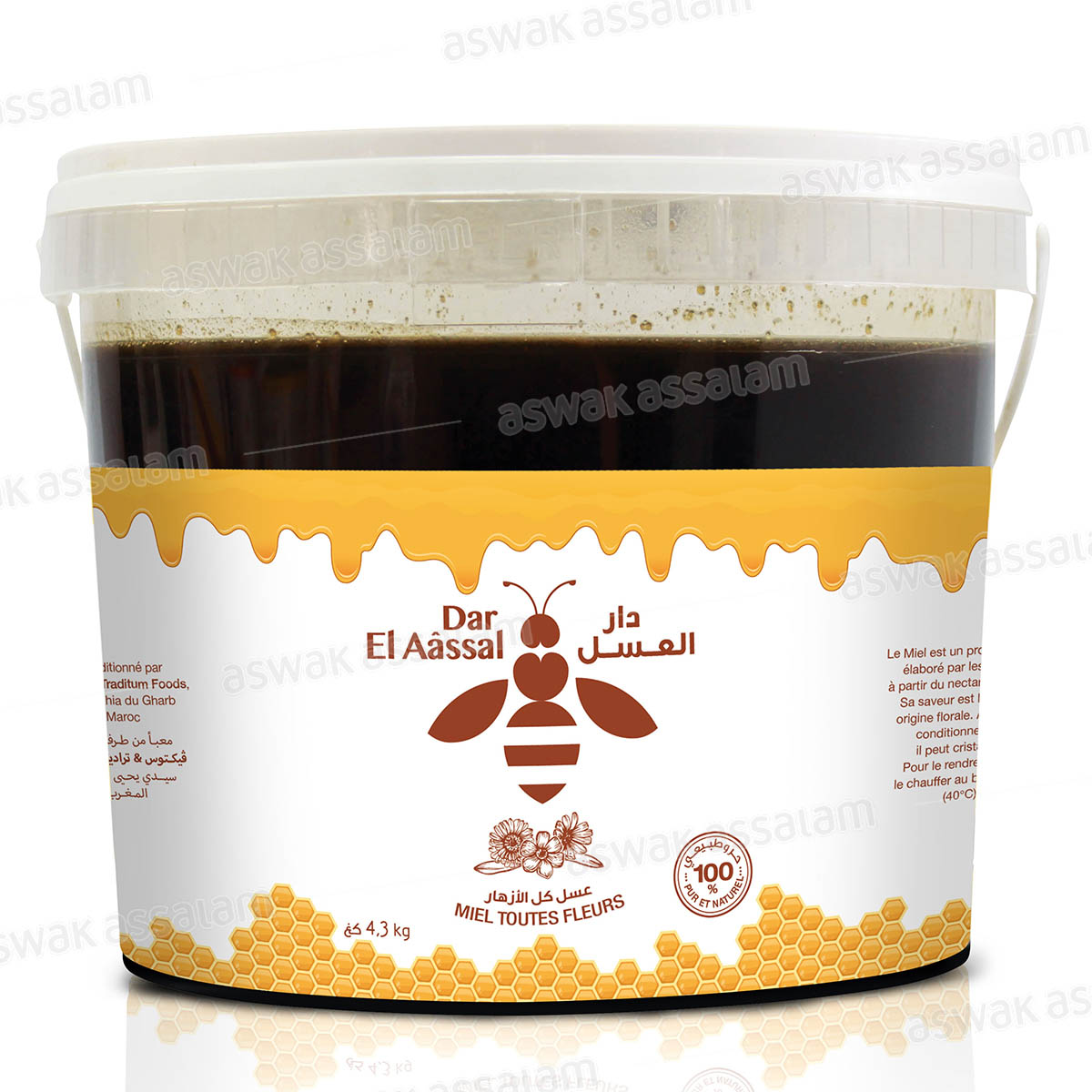MIEL TOUTES FLEURS 4,3KG DAR EL AASSAL