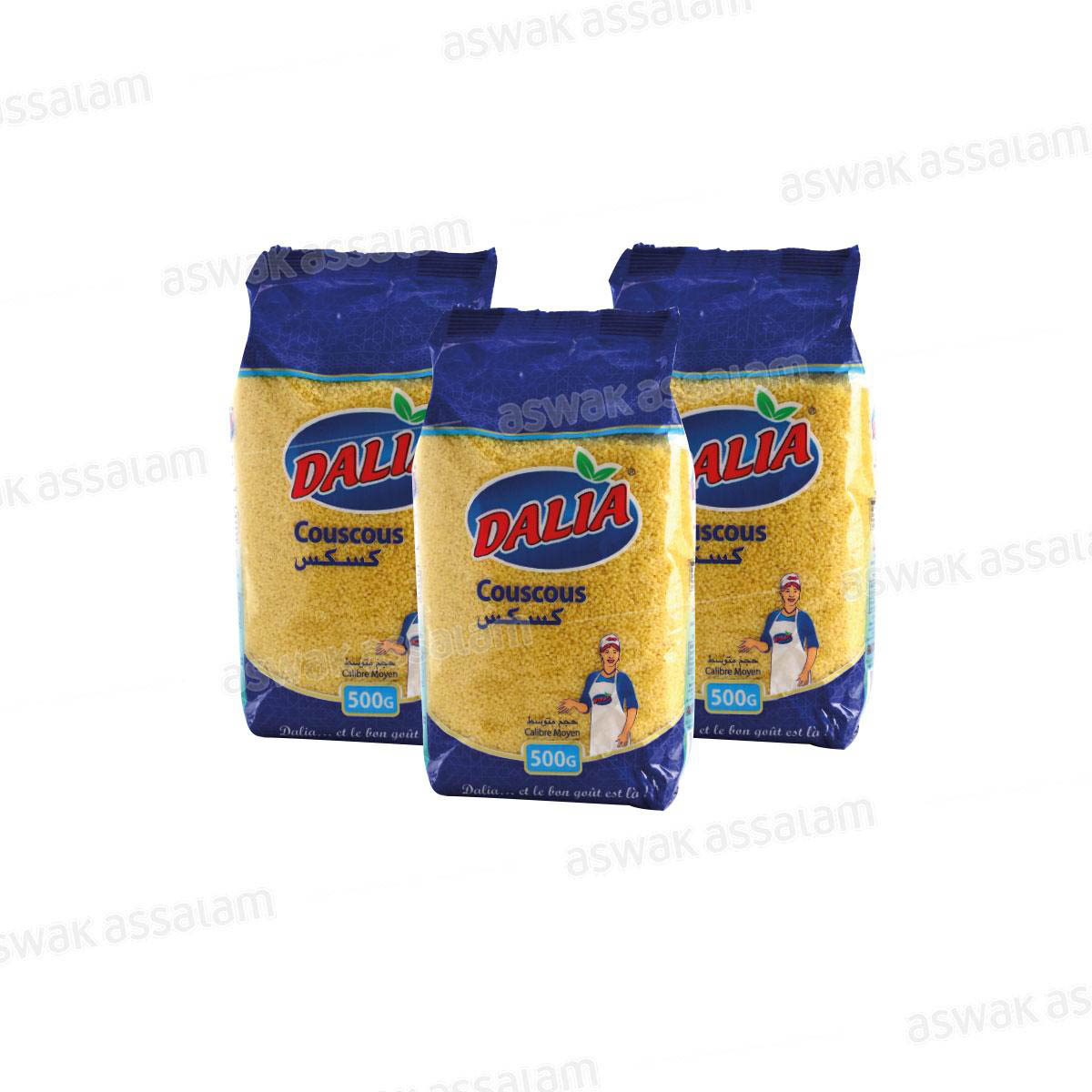 LOT DE 3 COUSCOUS 500G DALIA (2 ACHETES = 1 GRATUIT)