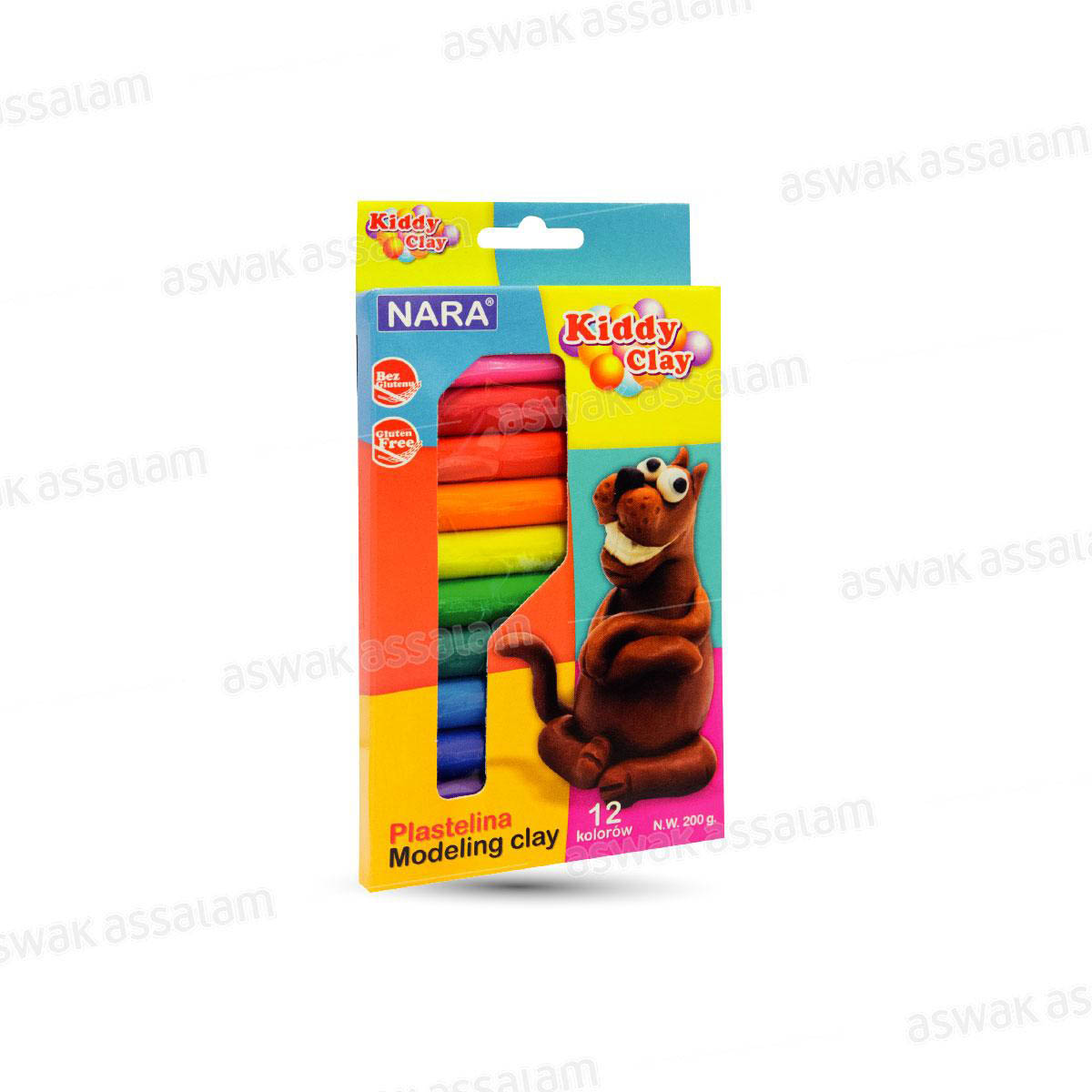 12 BATONS DE PATE A MODELER KIDDY CLAY