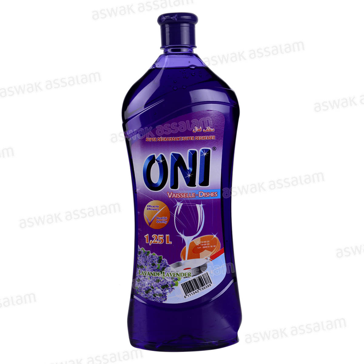 LIQUIDE VAISSELLE LAVANDE 1,25L ONI