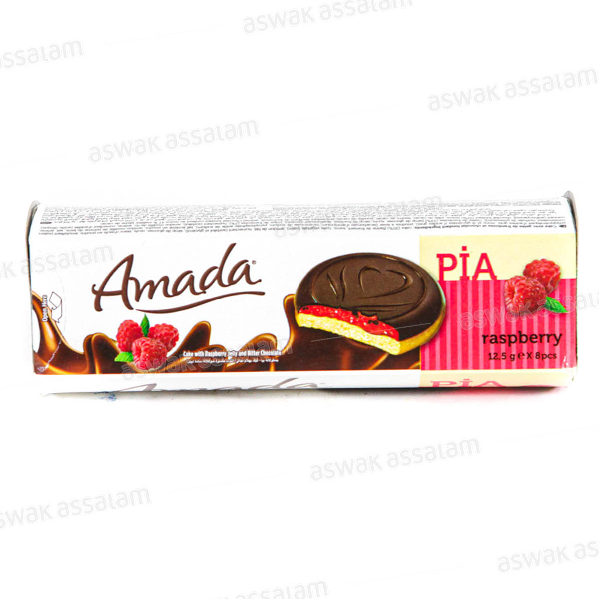 GENOISE CHOCOLAT FRAMBOISE 100G AMADA PIA