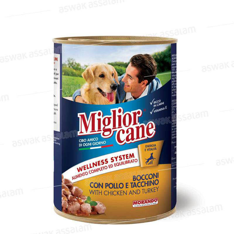 TERRINE POULET & DINDE 405G POUR CHIEN MORANDO
