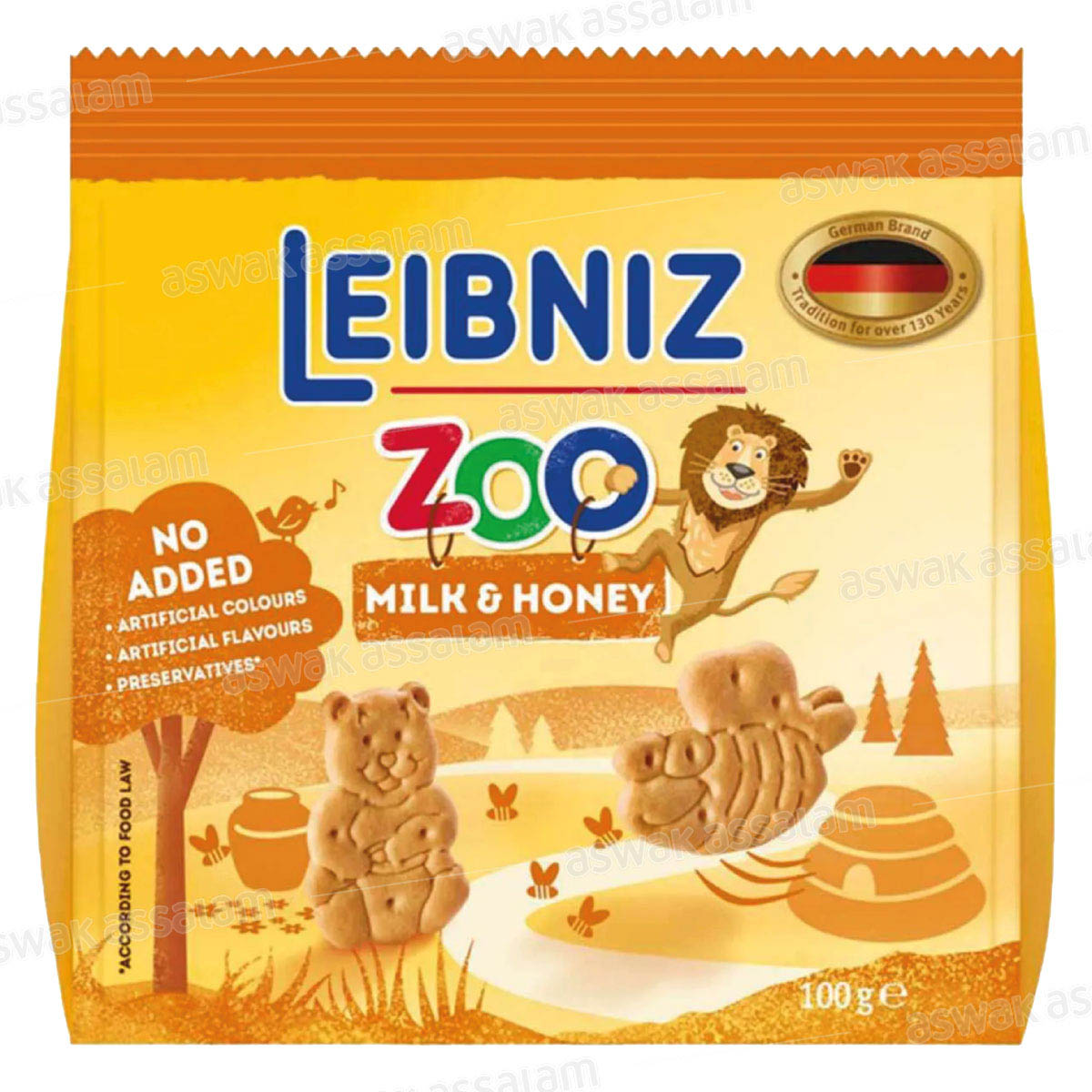 BISCUITS ZOO MILK & HONEY LEIBNIZ