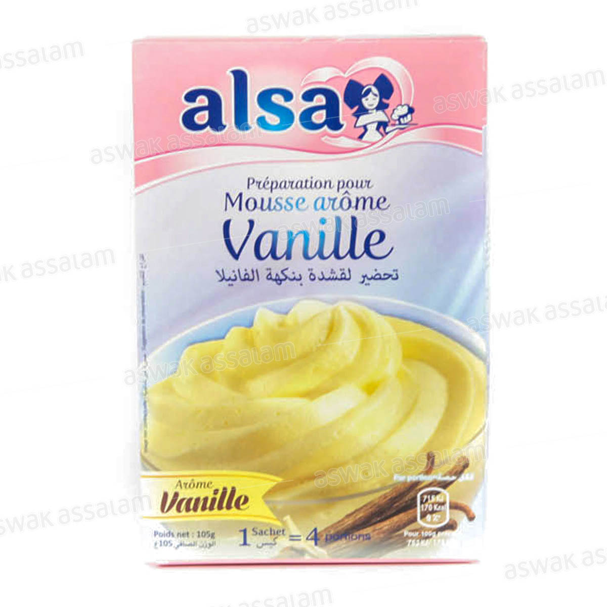 PREPARATION POUR MOUSSE AROME VANILLE ALSA