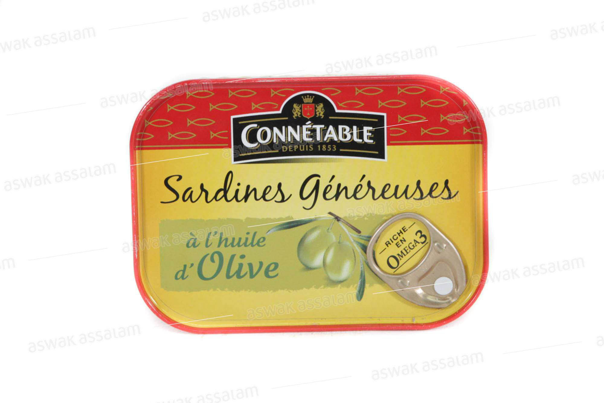 SARDINES GENEREUSES A L’HUILE D’OLIVE 140G CONNETABLE