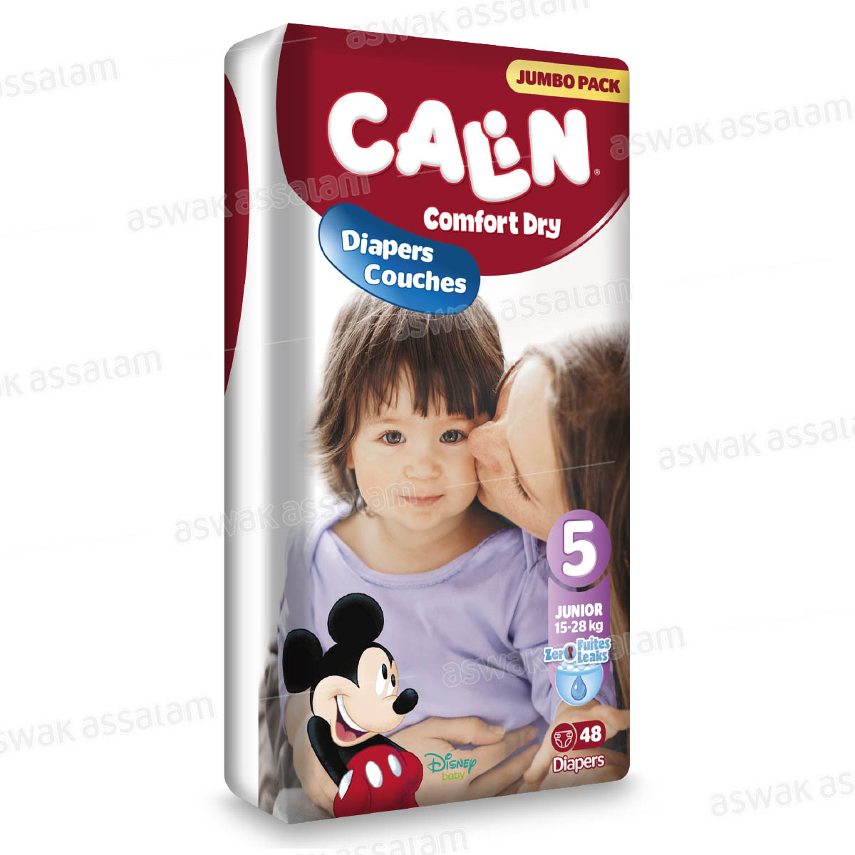 COUCHES BEBE JUNIOR 18-25 KG 48 UNITES JUMBO PACK CALIN