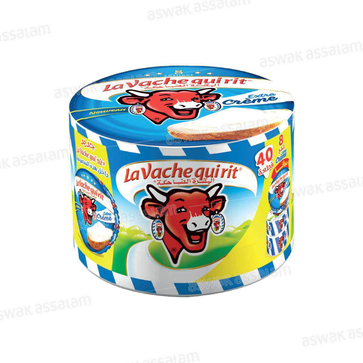 FROMAGE FONDU 2X16P STANDARD + 8P CREME LA VACHE QUI RIT