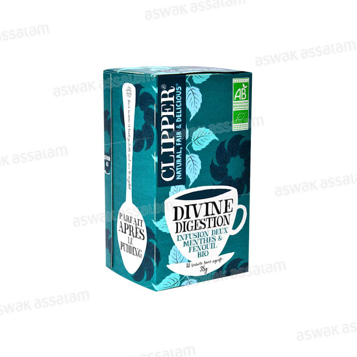 INFUSION DIVINE DIGESTION MENTHE & FENOUIL BIO 30G CLIPPER