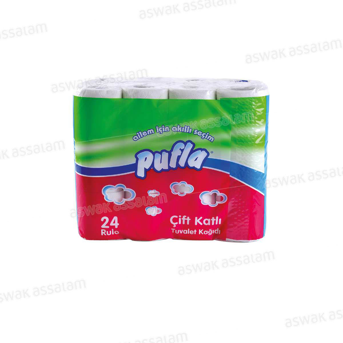 PAPIER HYGIENIQUE 24 ROULEAUX PUFLA