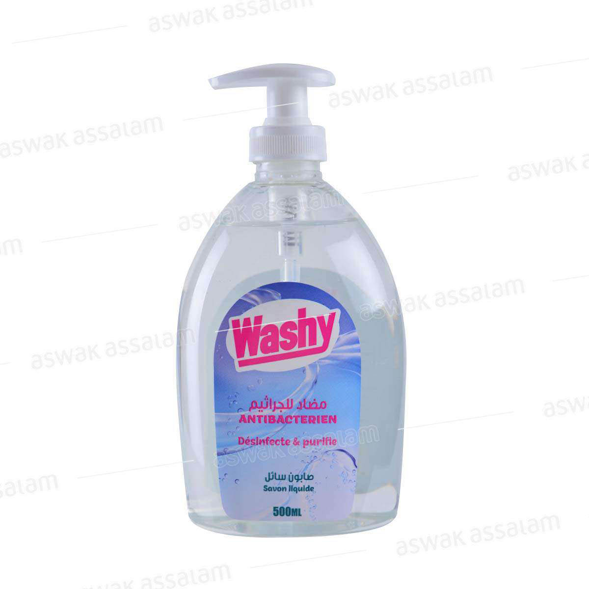 SAVON LIQUIDE ANTIBACTERIEN 500ML WASHY