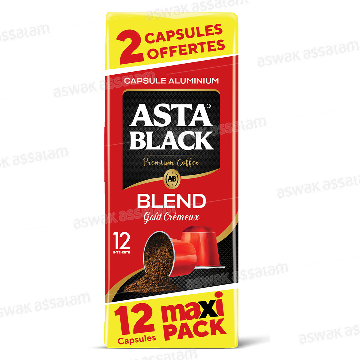 CAFE BLEND BOITE 10 CAPSULES ASTA BLACK (2 CAPSULES GRATUITES)