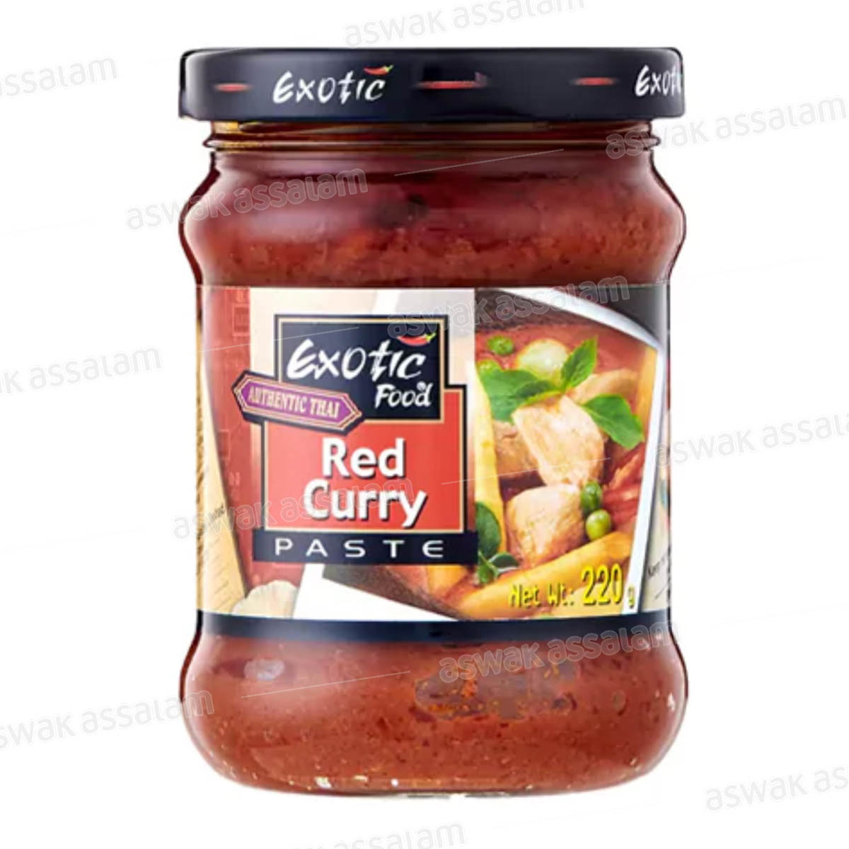 PATE DE CURRY ROUGE 220G EXOTIC FOOD