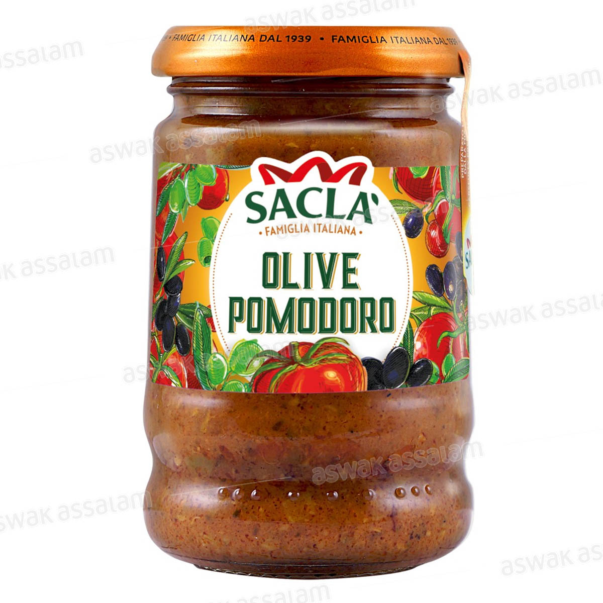 SAUCE TOMATE AUX OLIVES 190G SACLA