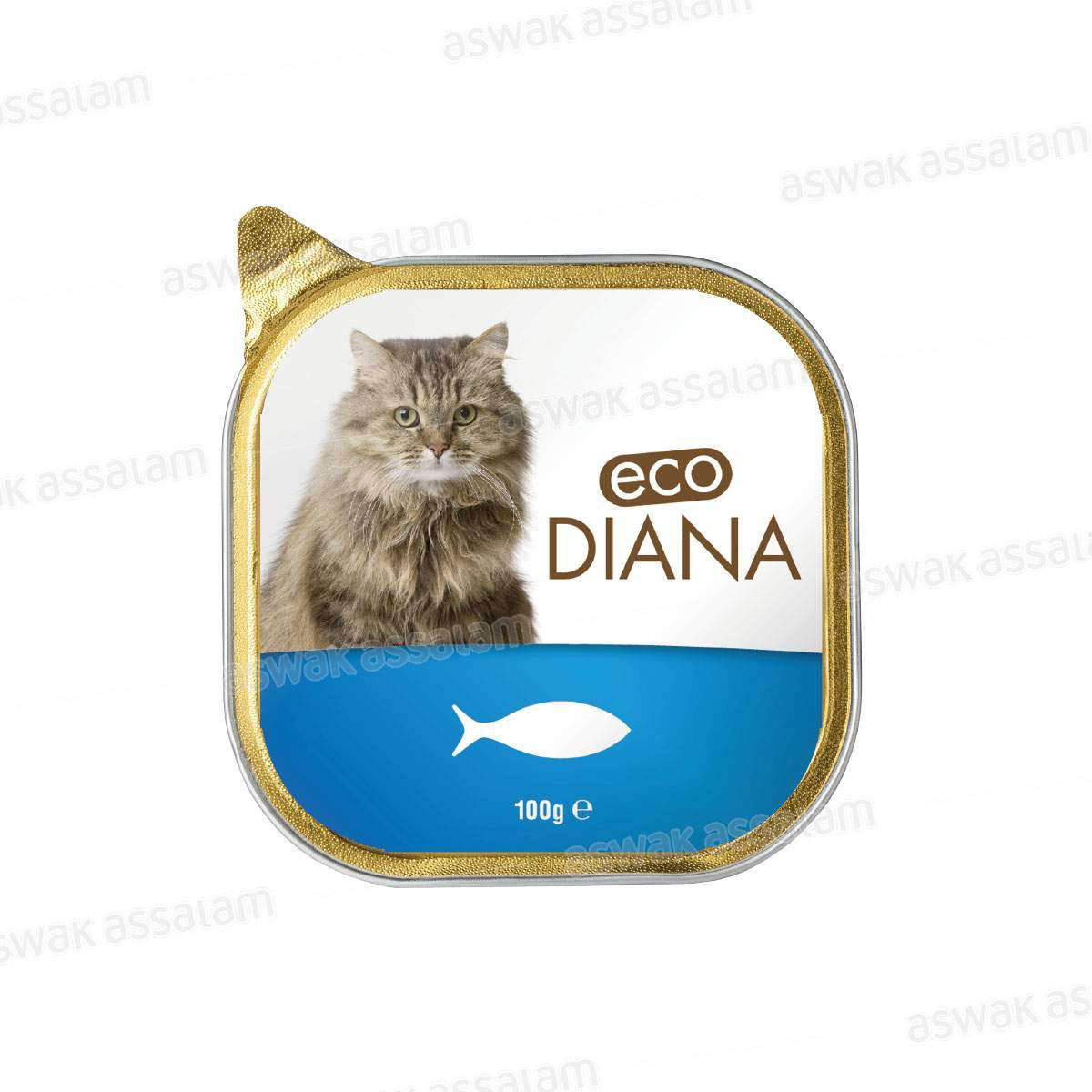 PATE POISSON EN BARQUETTE POUR CHAT 100G ECO DIANA
