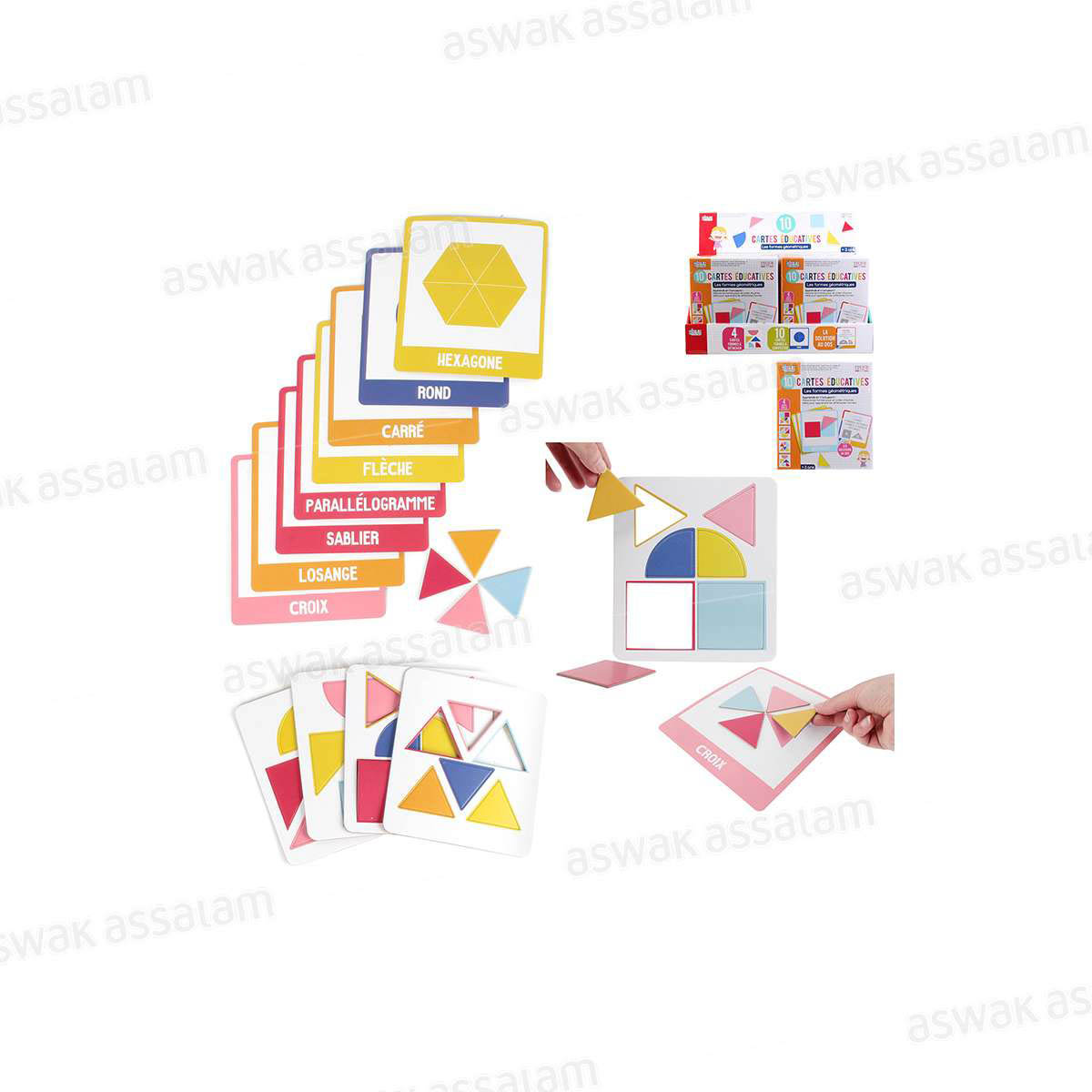 10 CARTES EDUCATIVES J’APPRENDS LES FORMES