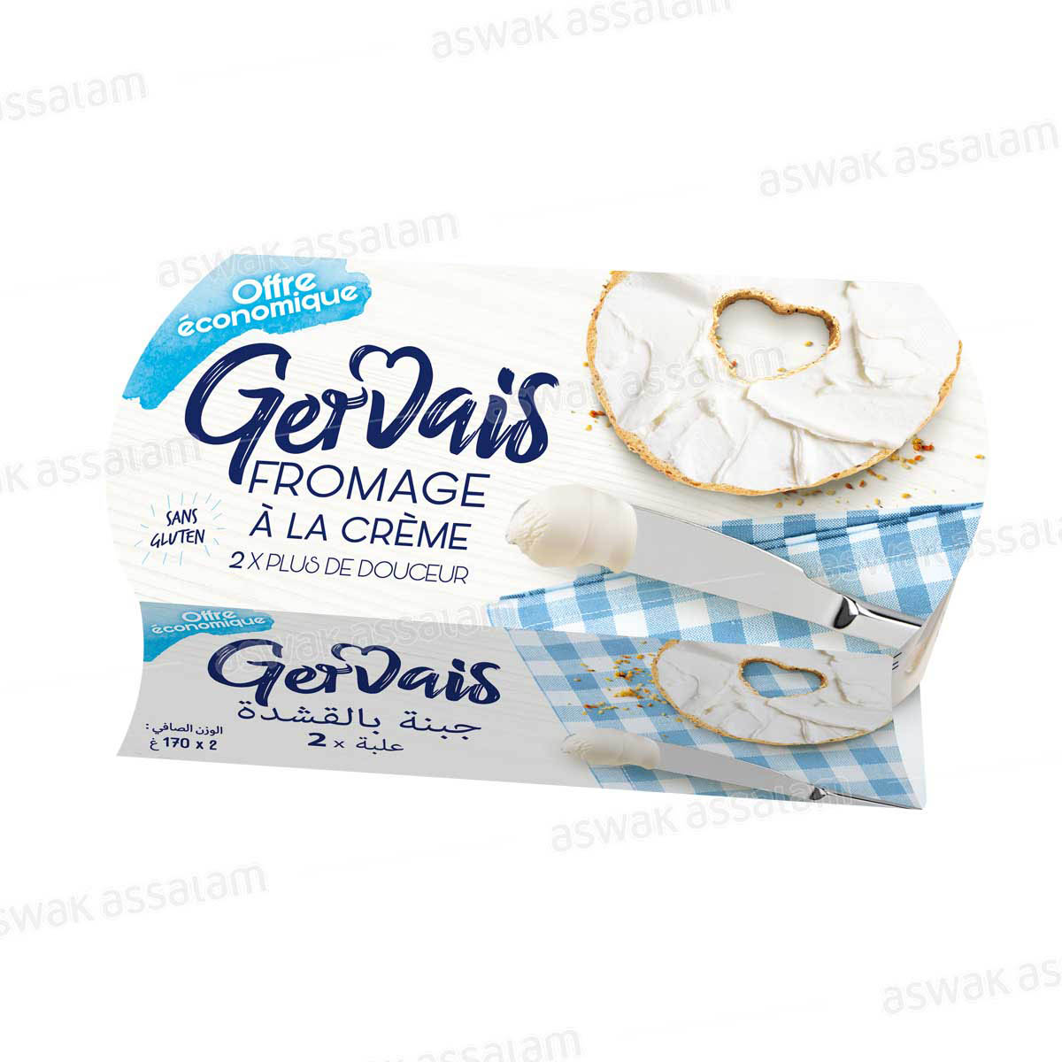FROMAGE A LA CREME 2*170G  GERVAIS