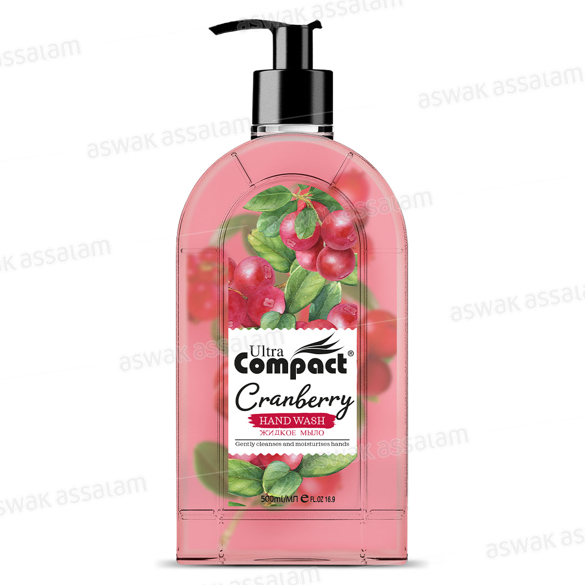 SAVON LIQUIDE MAINS CRANBERRY 500ML ULTRA COMPACT