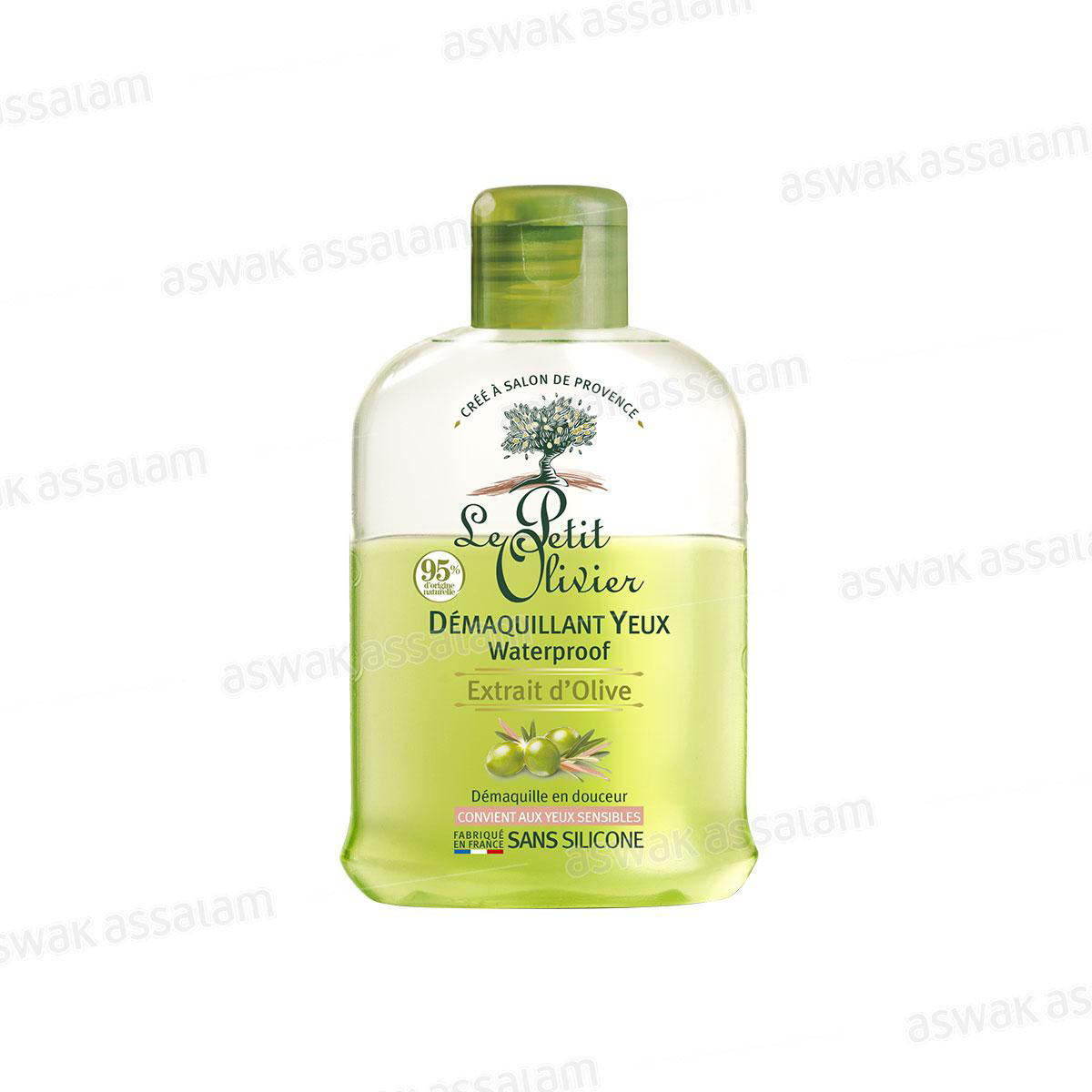 DEMAQUILLANT YEUX WATERPROOF EXTRAIT D’OLIVE 125ML LE PETIT OLIVIER