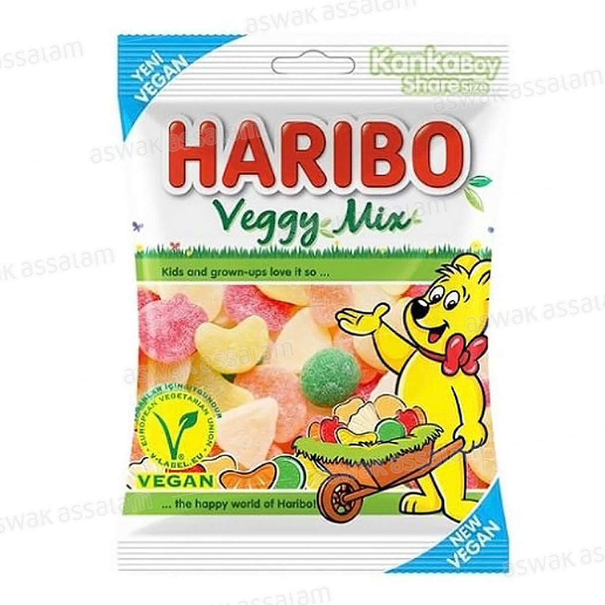 GOMMES VEGGY MIX 80G HARIBO