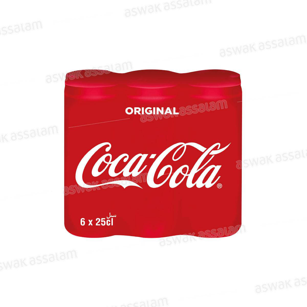 COCA-COLA CANNETTE SLIM PACK 6*25CL