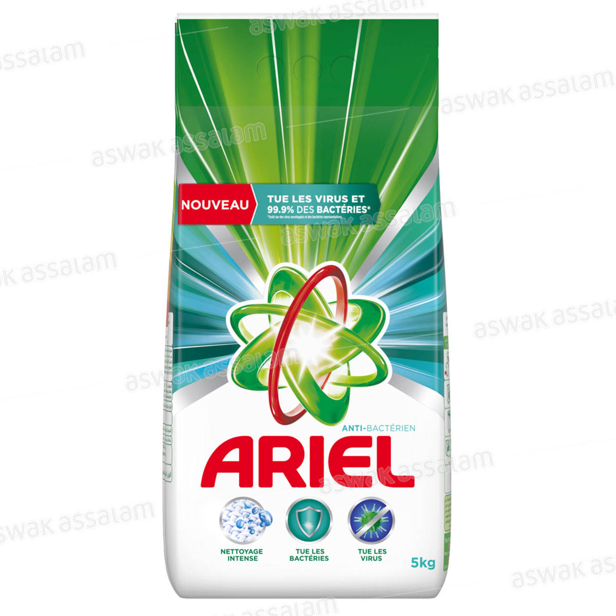 LESSIVE MACHINE ANTIBACTERIEN 5KG ARIEL