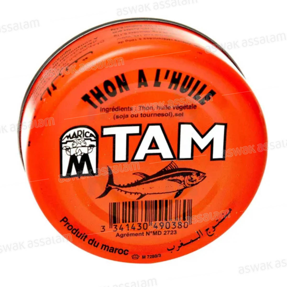 THON A L’HUILE VEGETALE 80G TAM