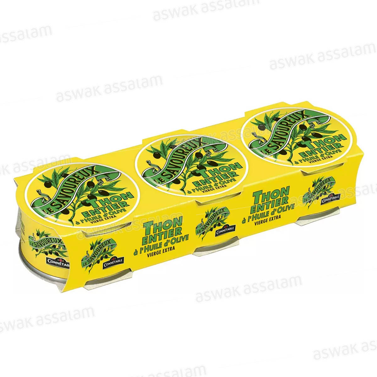 THON ENTIER A L’HUILE D’OLIVE EXTRAVIERGE 3*80G LE SAVOUREUX CONNETABLE