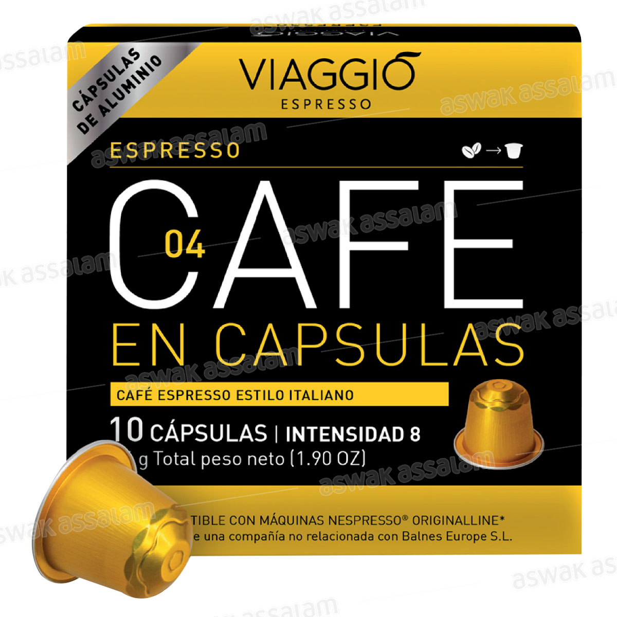 CAFÉ ESPRESSO INTENSITE 8 BOITE 10 CAPSULES VIAGGIO