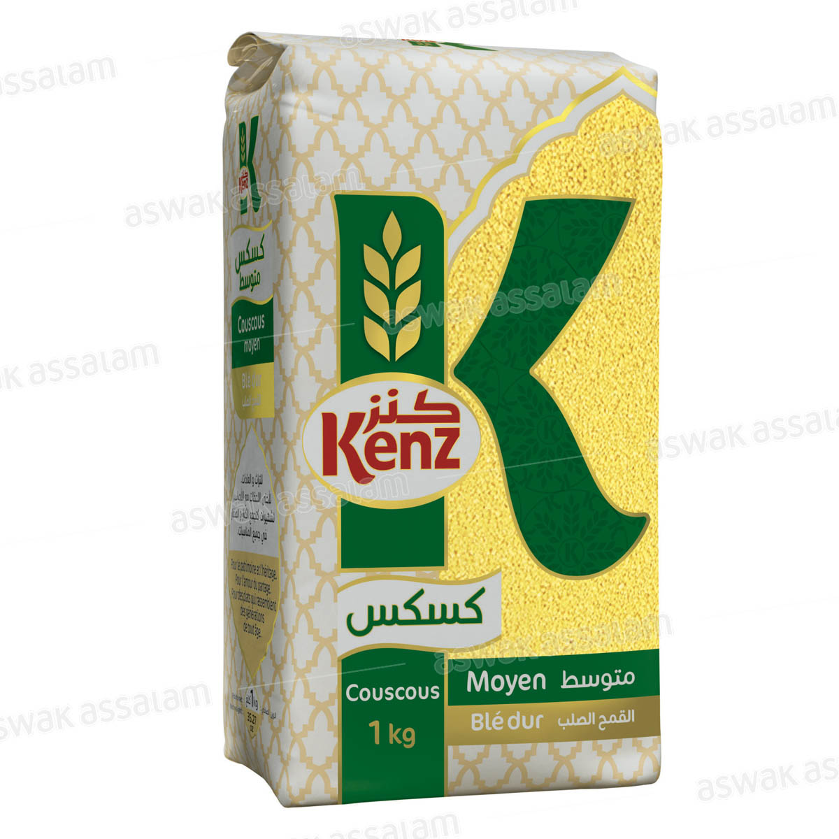 COUSCOUS MOYEN DE BLE DUR 1KG KENZ
