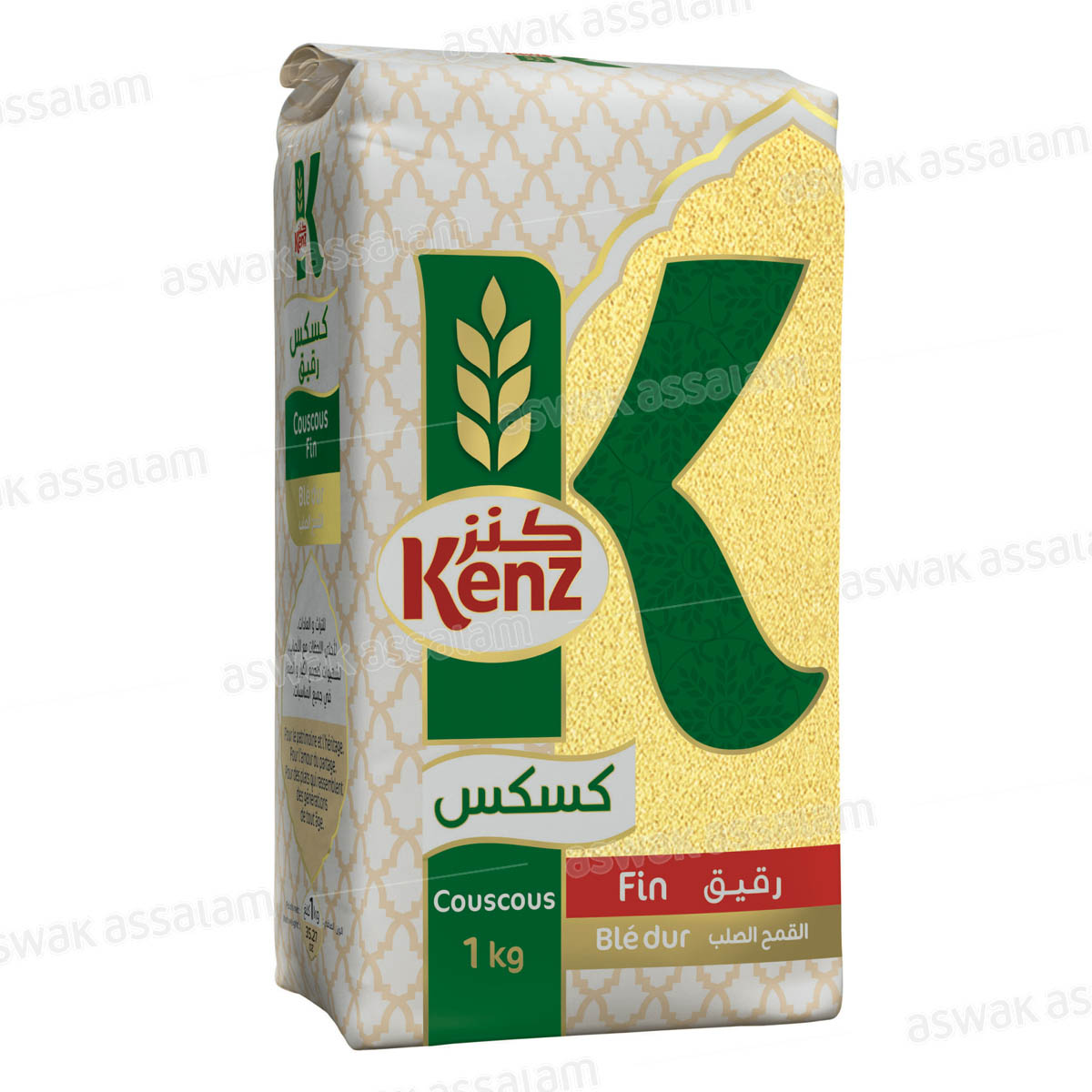 COUSCOUS FIN DE BLE DUR 1KG KENZ