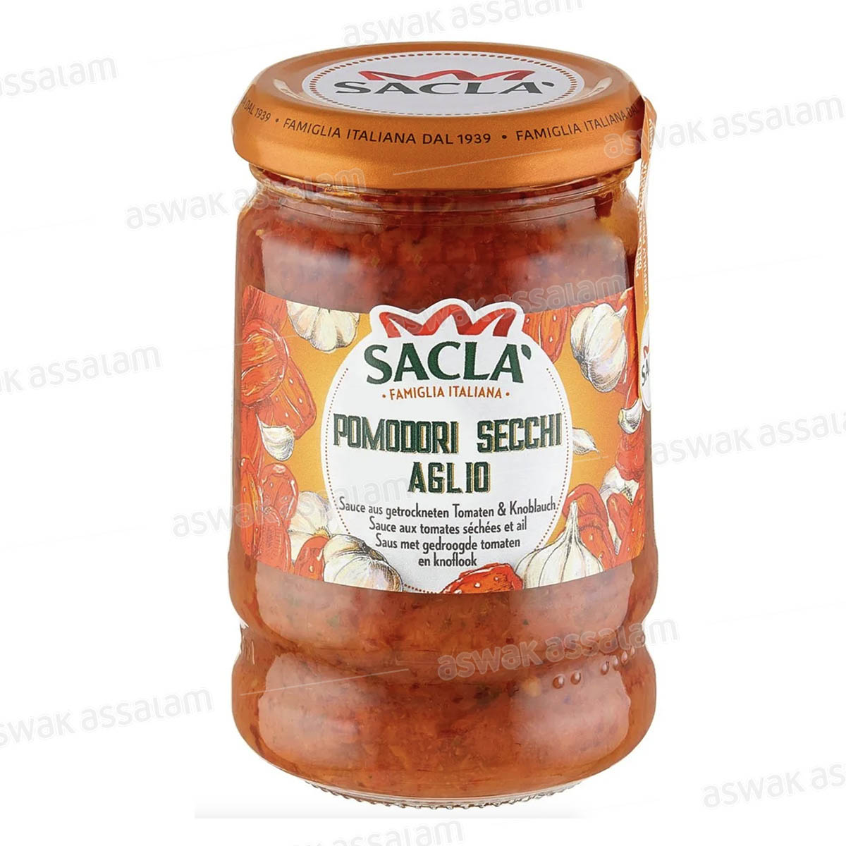 SAUCE AUX TOMATES SECHEES ET AIL 190G SACLA