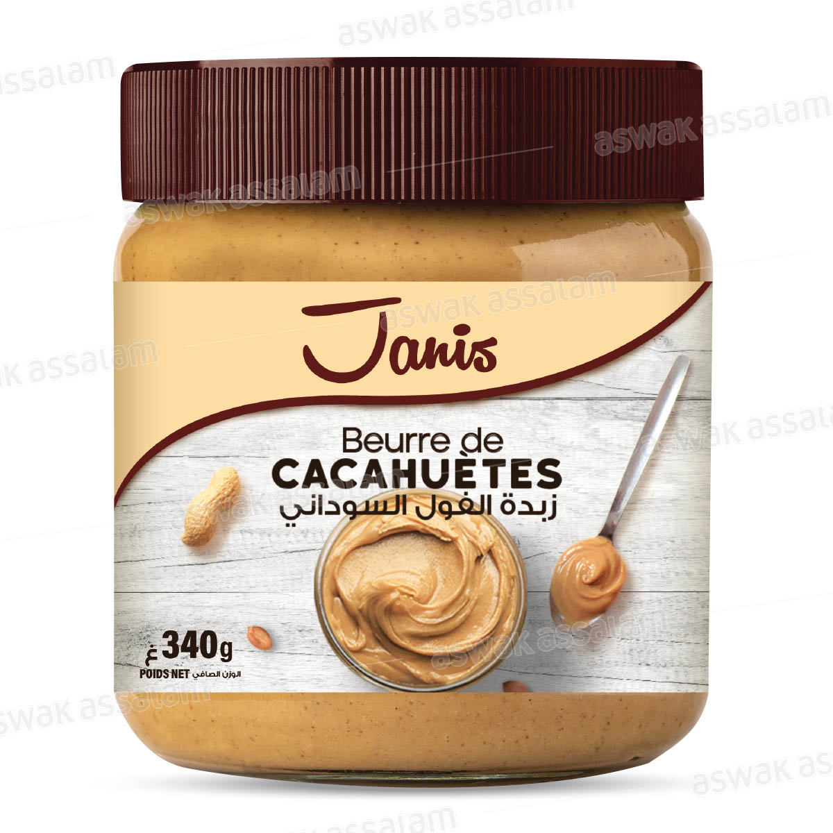 BEURRE DE CACAHUETES 340G JANIS