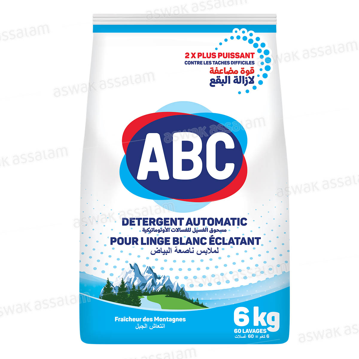 LESSIVE MACHINE FRAICHEUR DES MONTAGNES 6KG ABC