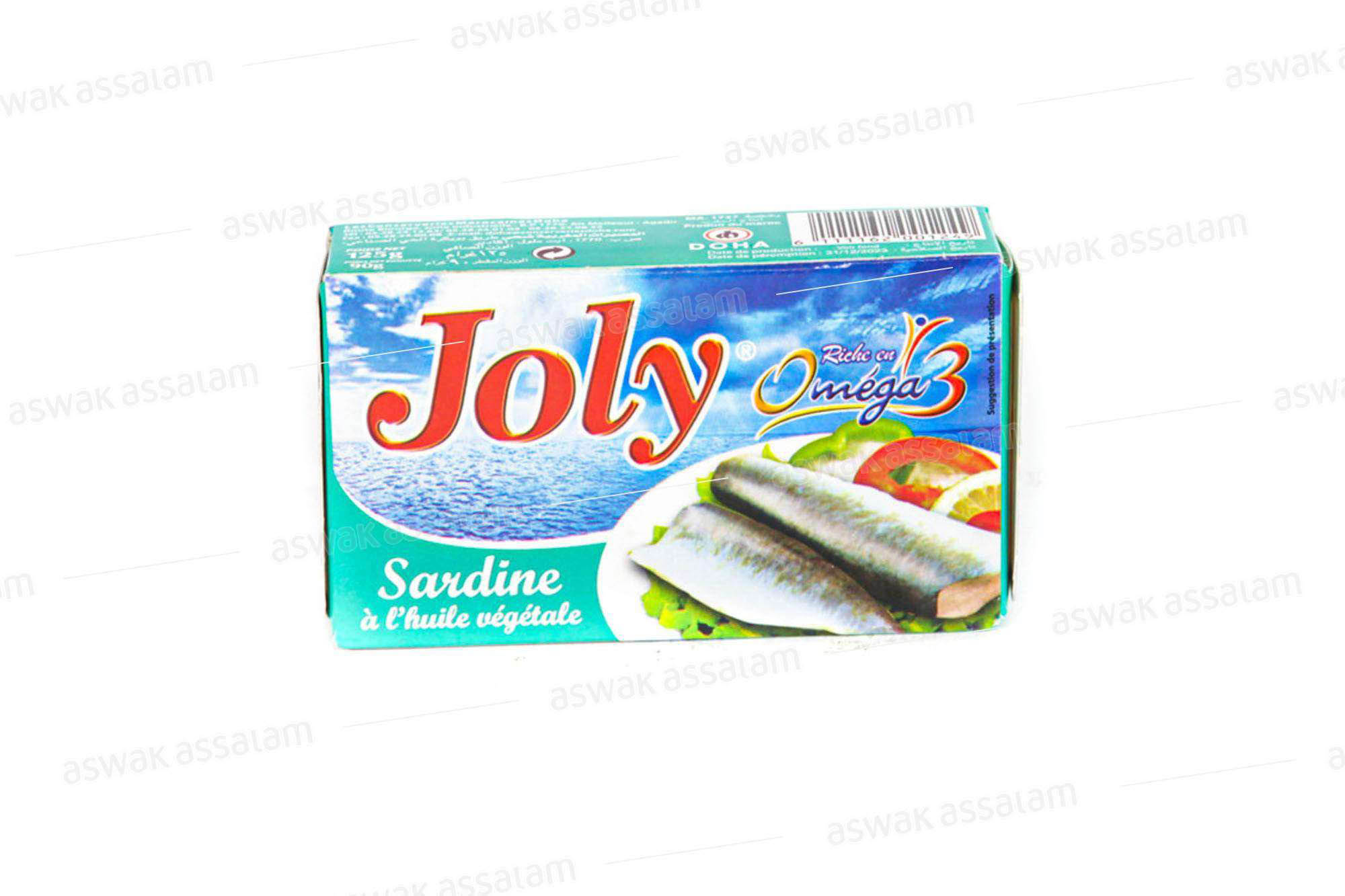 SARDINE HUILE VEGETALE 125G JOLY