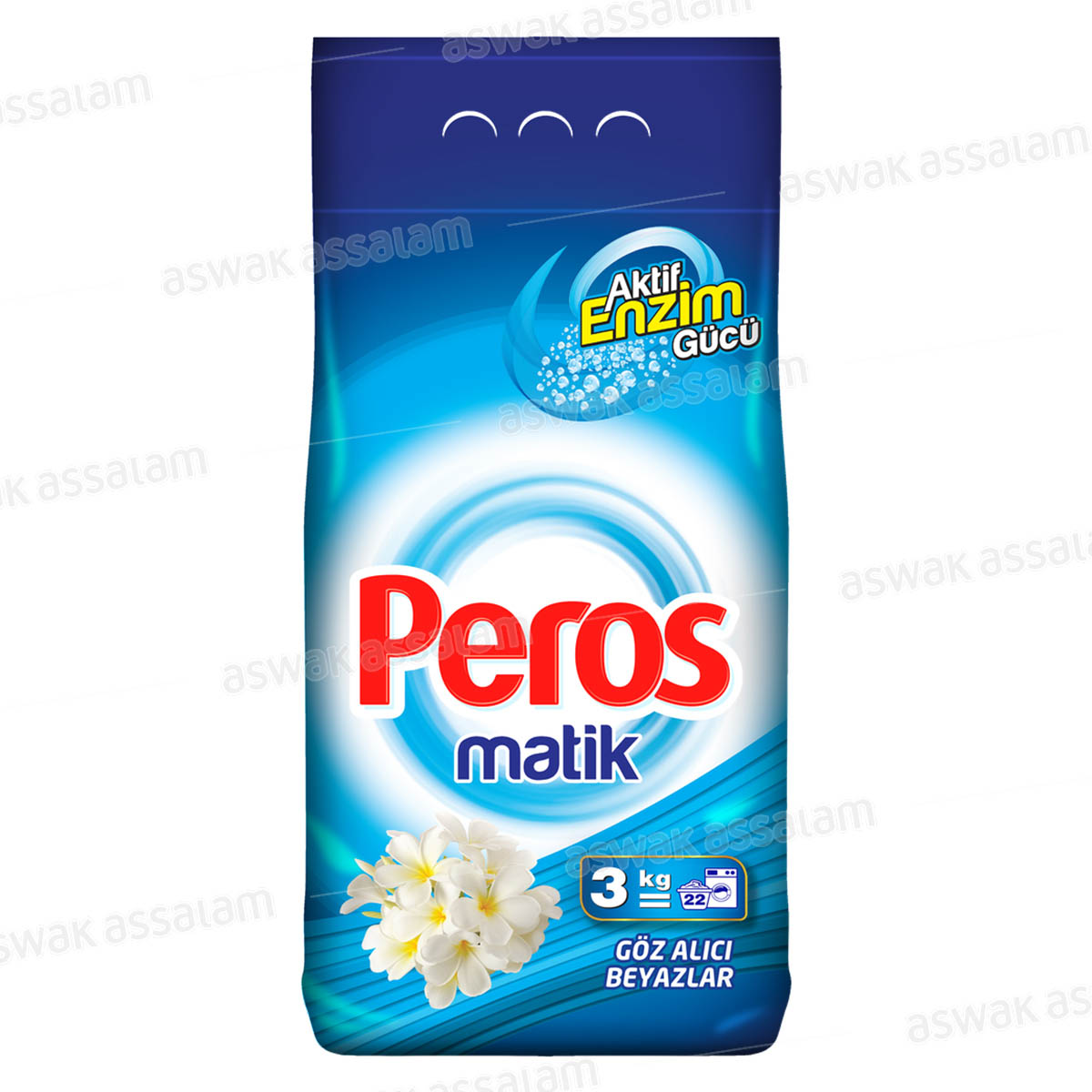 LESSIVE MACHINE WHITE & BRIGHT 3KG PEROS