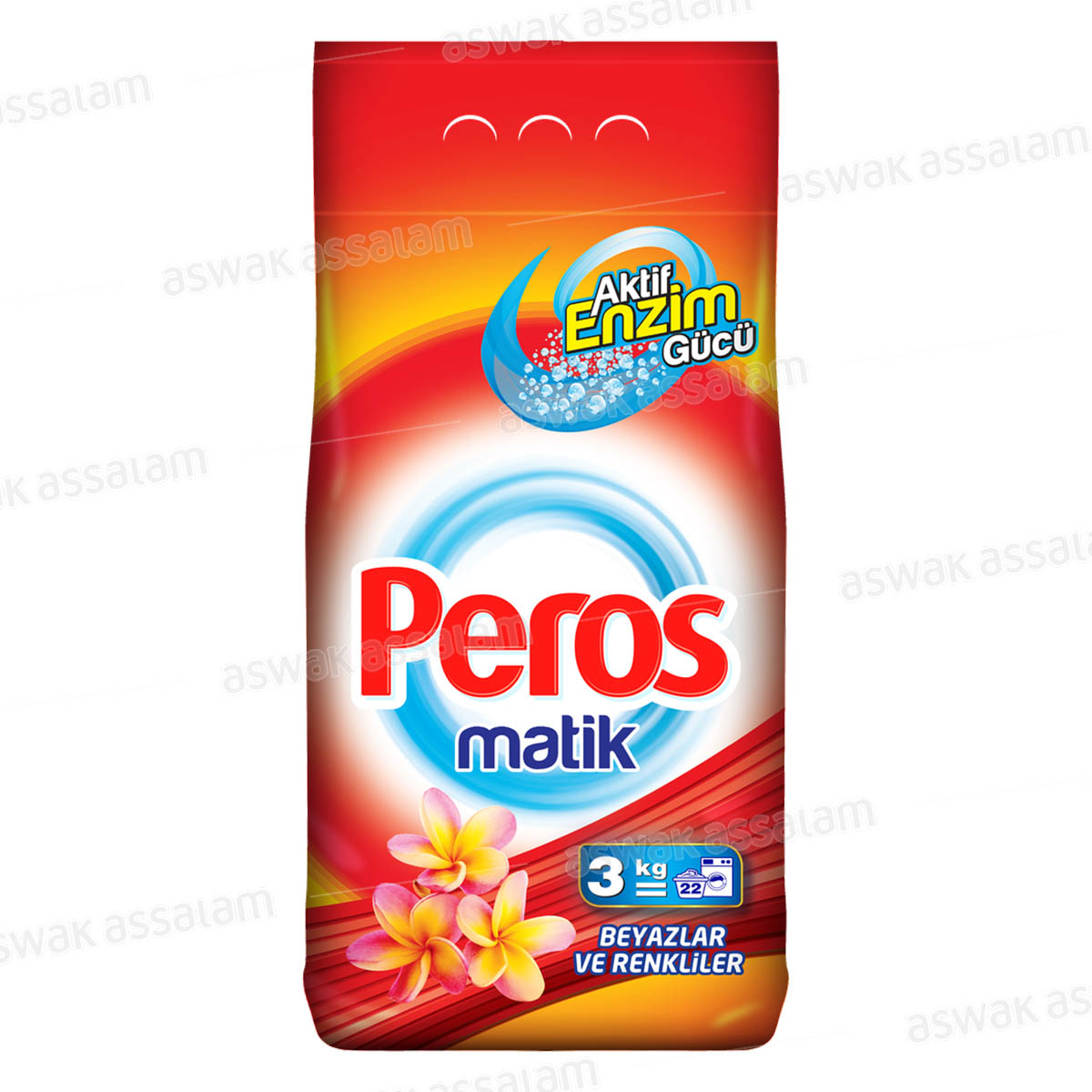 LESSIVE MACHINE BLANC ET COULEURS 3KG PEROS