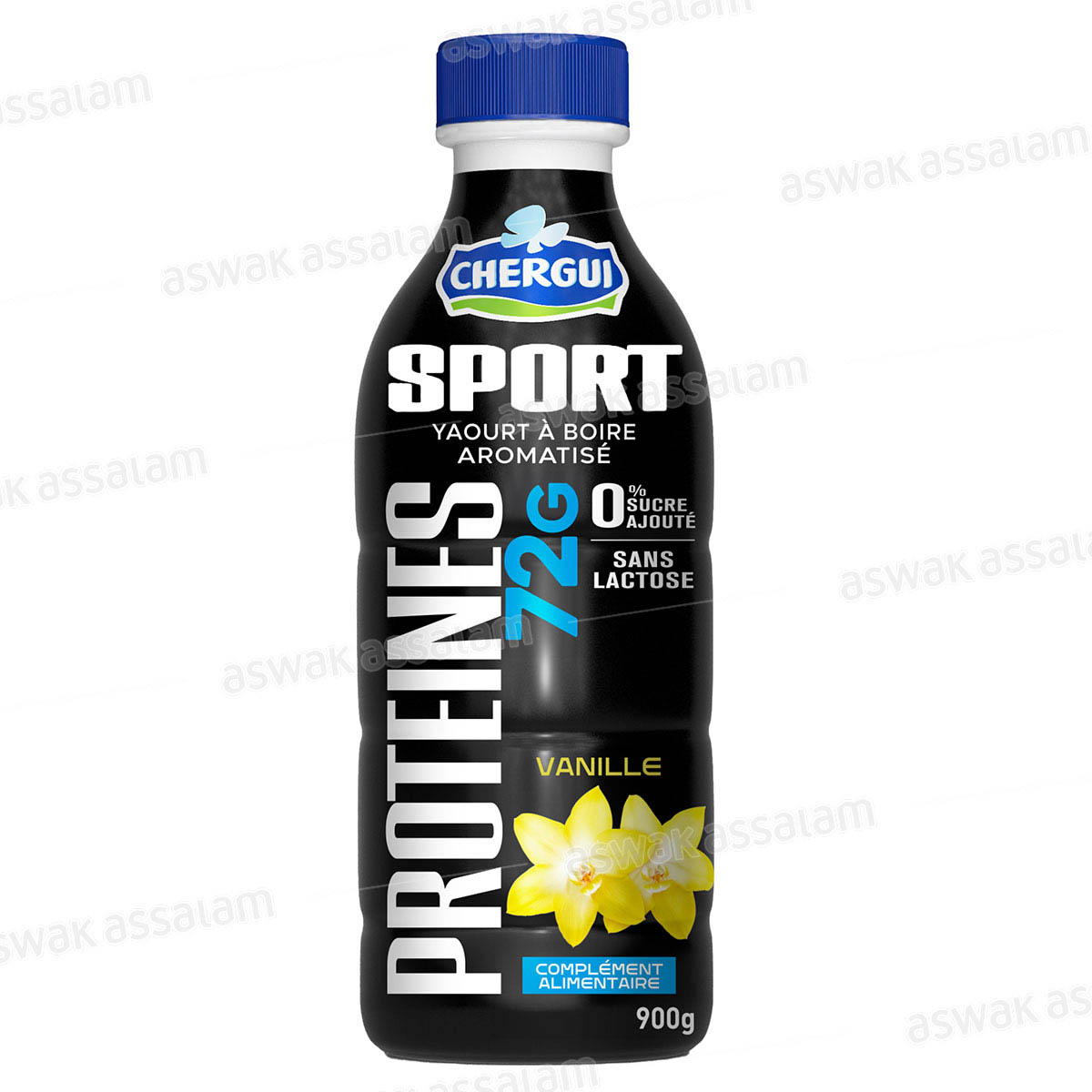 YAOURT A BOIRE PROTEINE VANILLE 900ML CHERGUI SPORT
