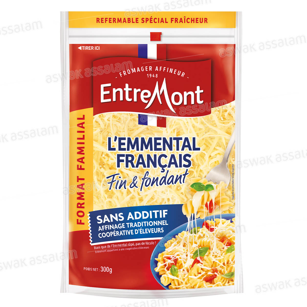 FROMAGE L’EMMENTAL FRANCAIS RAPE 300G ENTREMONT