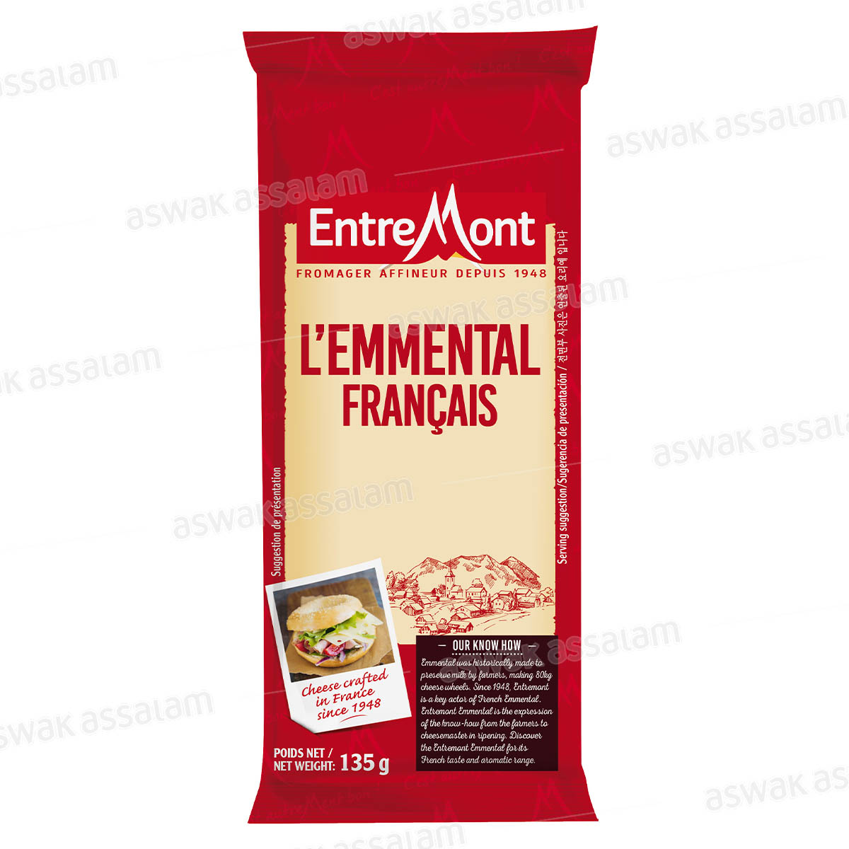 FROMAGE L’EMMENTAL FRANCAIS 135G ENTREMONT