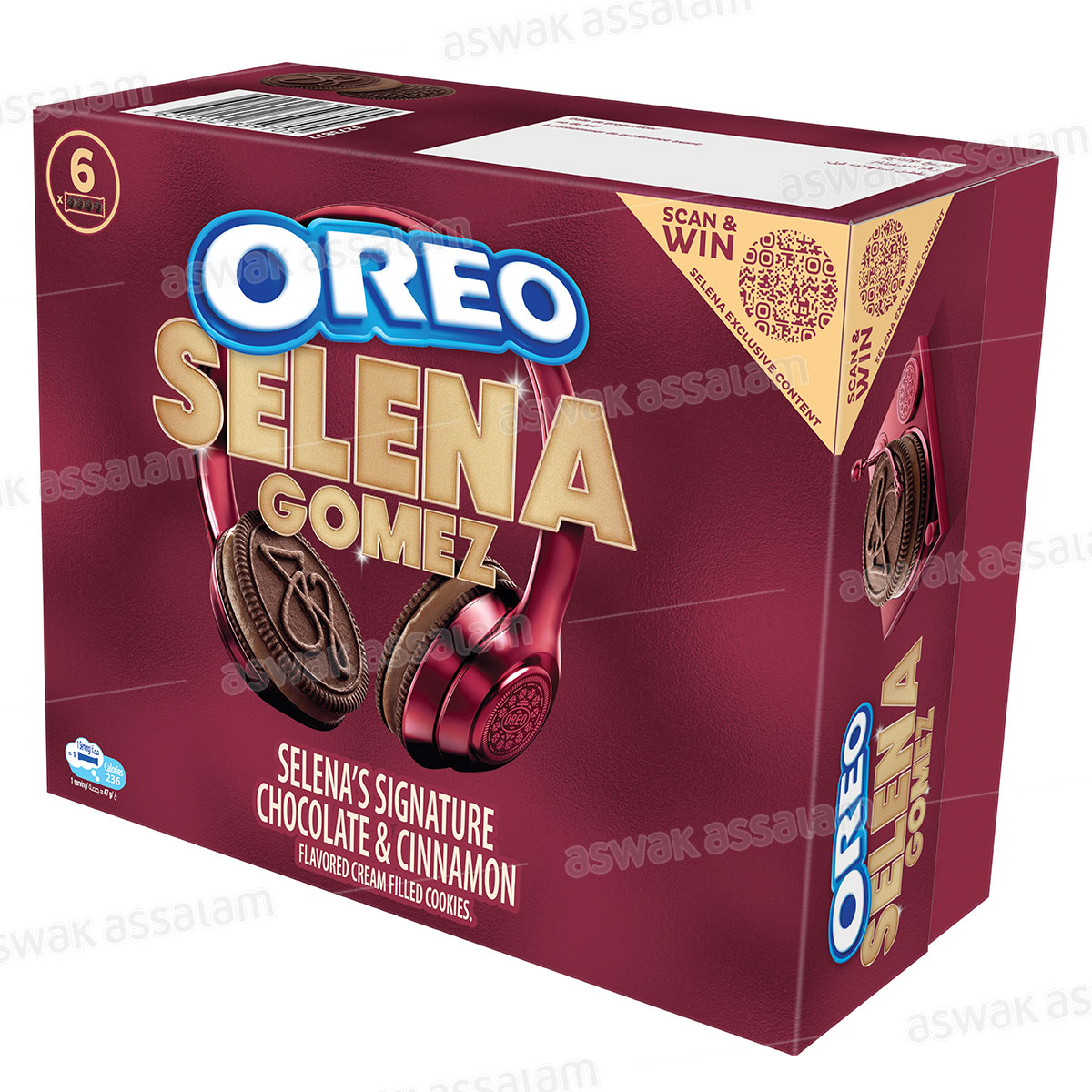 BISCUIT CHOCOLAT & CANNELLE 6*47G PACK SELENA GOMEZ OREO