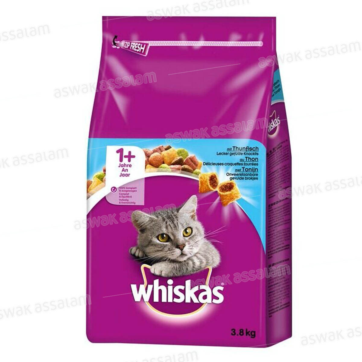 CROQUETTES POUR CHAT ADULTE AU THON 3,8KG WHISKAS