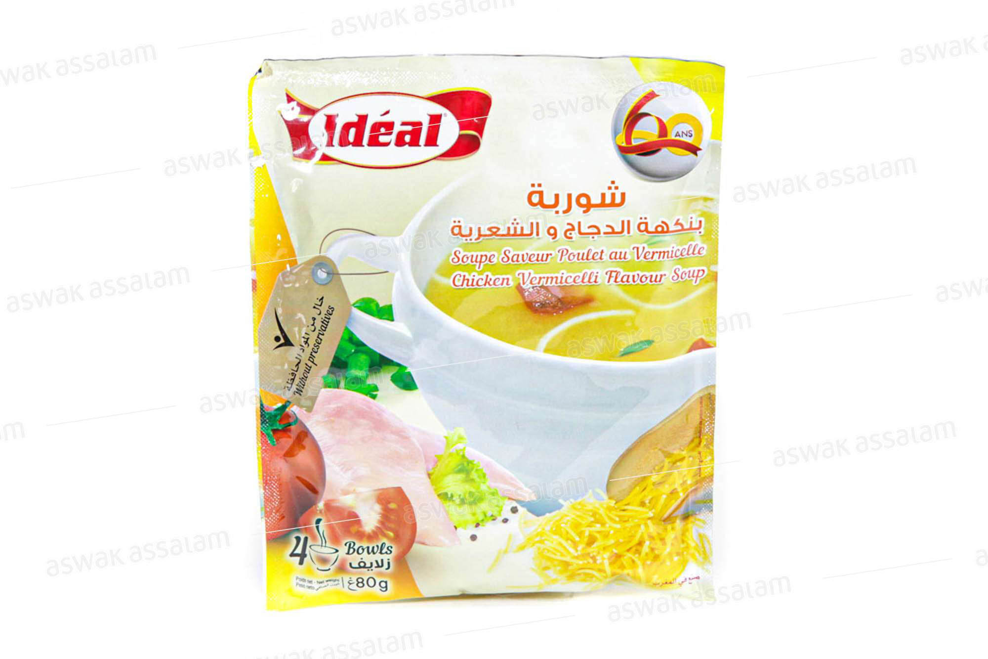 POTAGE POULET VERMICELLE 60G IDEAL