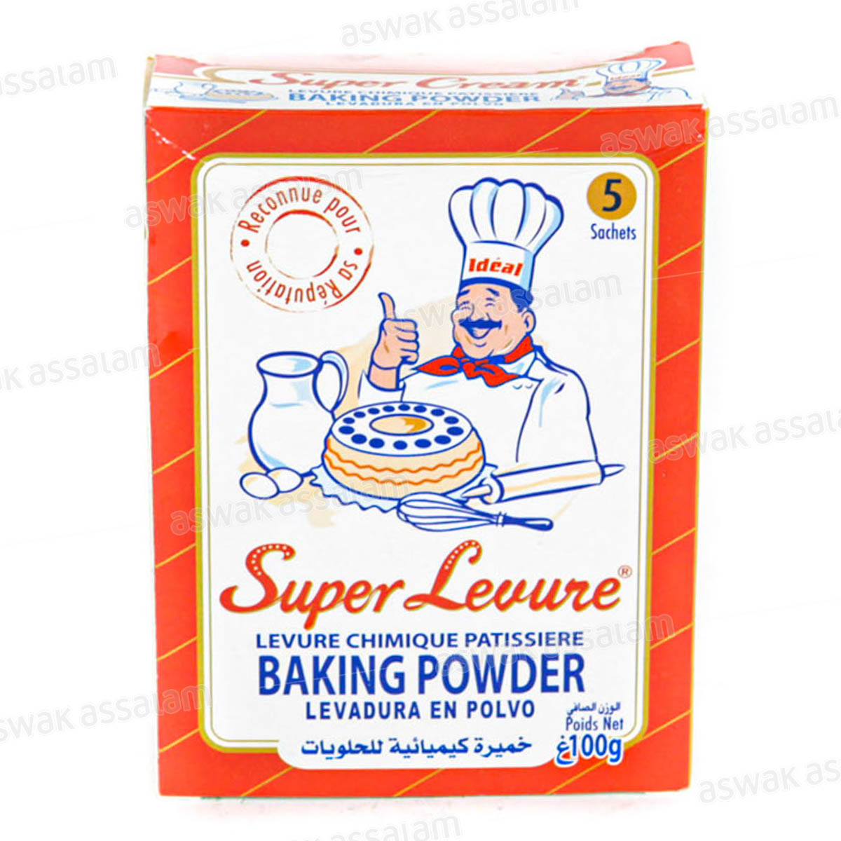 LEVURE CHIMIQUE PATISSIERE 5 SACHETS IDEAL