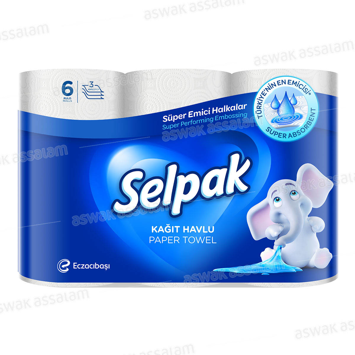 PAPIER CUISINE 3 PLIS 6 UNITES SELPAK