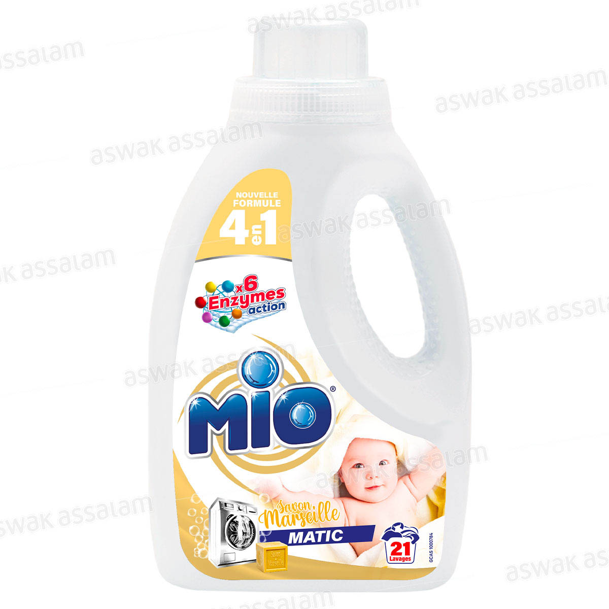 LESSIVE LIQUIDE BEBE 4 EN 1 AU SAVON DE MARSEILLE 1L MIO